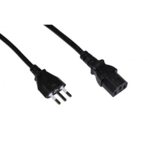 CAVO LINK ALIMENTAZIONE X PC/STAMPANTI SPINA ITALIANA TRIPOLARE 10A 1,8MT, NERO, LKIT18
