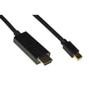 CAVO LINK MINI DISPLAYPORT 1.4 TO HDMI 2.0, M/M, 2MT, CONTATTI DORATI 4KX2K 60HZ 18GBPS, NERO, LKMDPH1422