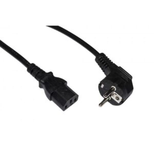CAVO LINK ALIMENTAZIONE X PC/STAMPANTI SPINA SPINA TEDESCA (SCHUKO) 90 GRADI,1,8MT, 250 V PRESA IEC VDE,NERO, LKSK18