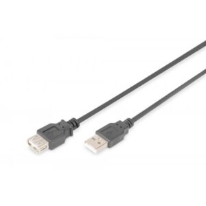 CAVO DIGUTS USB 2.0 A TO USB A, M/F, 5MT, (PROLUNGA), NERO, LP8152B