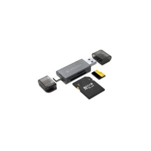 MULTICARD READER ATLANTIS P005-CR32 ALL-IN-1 ESTERNO USB3.0+USB-C SDXC/SDHC/SD, MMC, RS-MMC, Micro SDXC, TF, Micro SD/SDHC