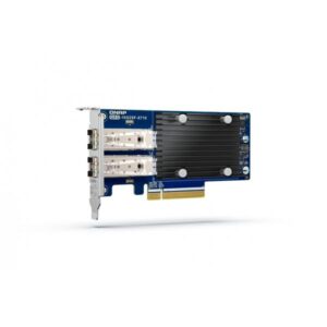 QNAP Dual-port SFP+ 10GbE network expansion card; low-profile form factor; PCIe Gen3 x8 - QXG-10G2SF-X710