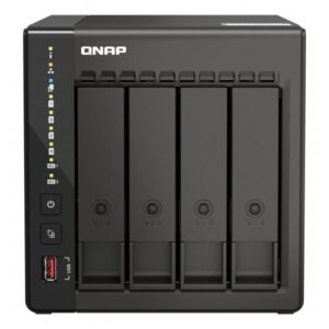 NAS TOWER QNAP TS-453E-8G 4HD NOHDD 2.5"/3.5" SATA 2P 2.5 GBE 8GB RAM DDR4 2XHDMI Intel Celeron J6412 4Core 2.0GHz