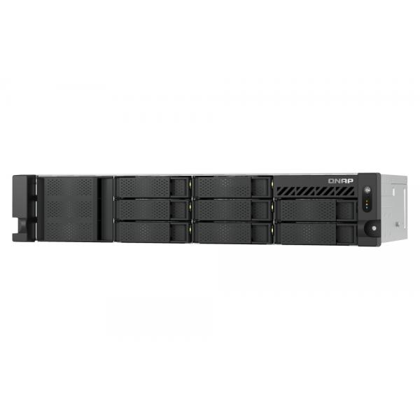 NAS RACK 2U QNAP TS-855eU-RP-8G 8HD 3,5"/2,5" NOHD 2xM.2 2280 2x2.5GBE 4xUSB3.2 8GB RAM Intel Atom C5125 8C 2.8GHz 2X300W