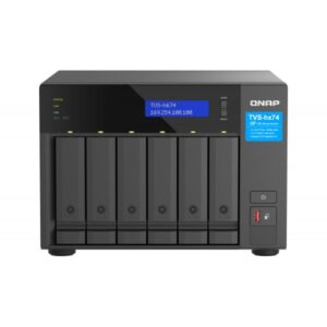 NAS TOWER QNAP HERO TVS-h674-i3-16G 6HD NOHDD 3,5"/2,5" + 2x M.2 PCIe 2x2.5GBE 16GB DDR4 RAM HDMI Intel i3-12100 4core 250W