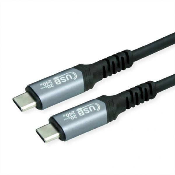 CAVO USB 4 C-C 2MT M/M BK 240W CONTATTI DORATI PD 48V/5A 20GBIT/S