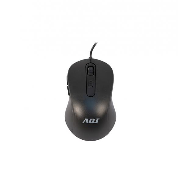 MOUSE USB OTTICO 6D EVO PURE BK 1000 DPI 6 TASTI PLUG&PLAY ADJ