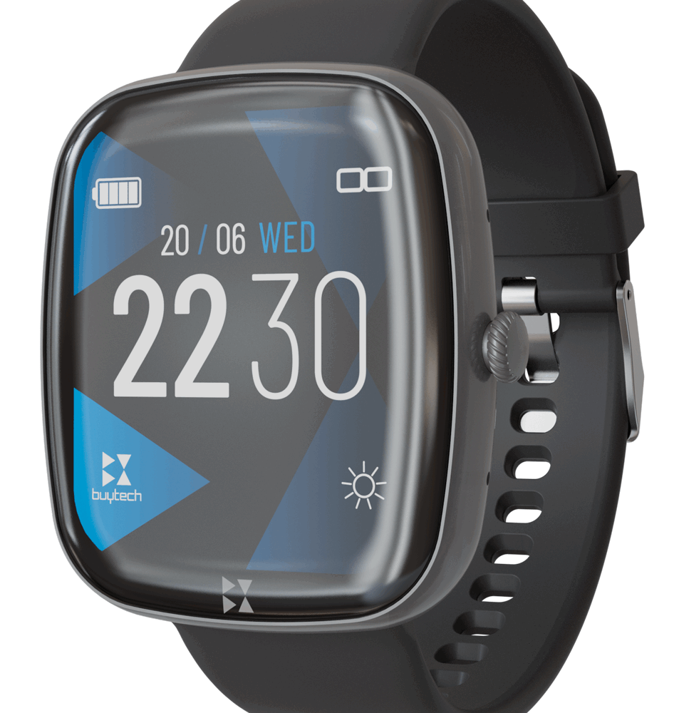 SMARTWATCH BUYTECH 1,83COLOR WATER PROOF NERO SILICON