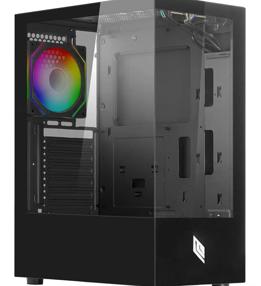 CASE MID-TOWER NO PSU NEXUS P100 BK 2USB3 1USB2 VETRO TEMPERATO RGB FAN