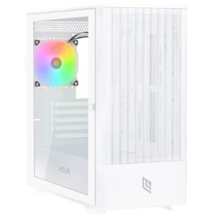 CASE MINI-TOWER NO PSU FOBIA L111 WHT 3USB3 1FAN ARGB VETRO TEMPERATO