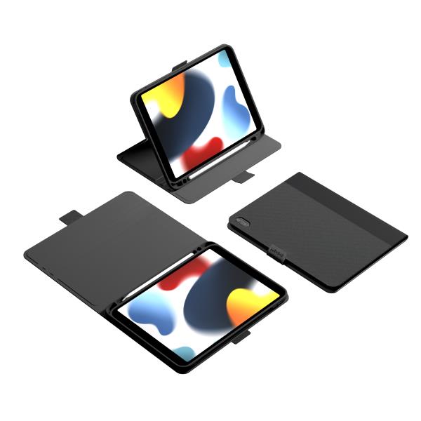 CUSTODIA IPAD 10.9 2022 BLACK/GRAY WHIT HOLDER CYGNETT