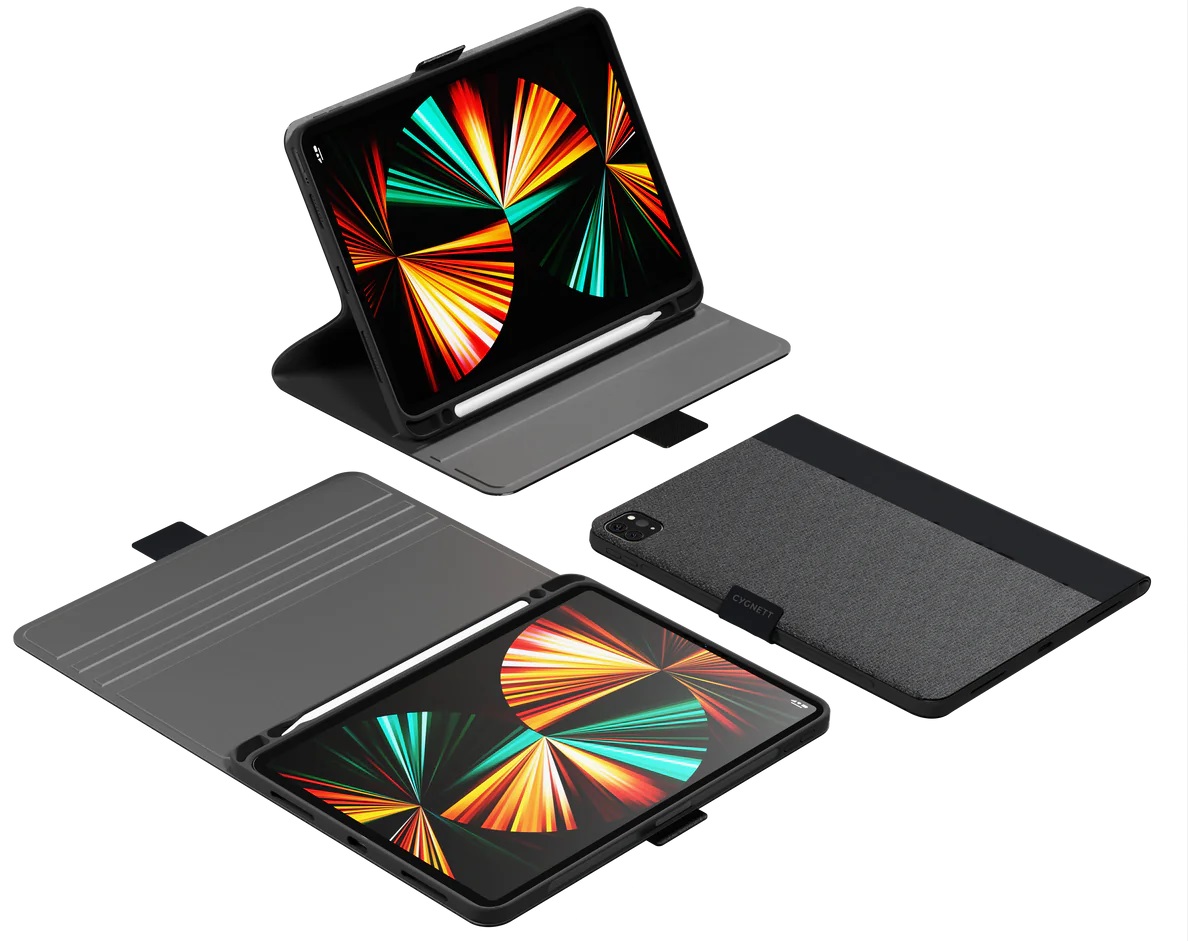 CUSTODIA IPAD PRO 13 2024 BLACK WHIT HOLDER CYGNETT 7? GENE