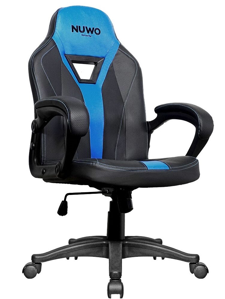 POLTRONA GAMING NUWO SKIN ONE BLUE BLUE+BLACK