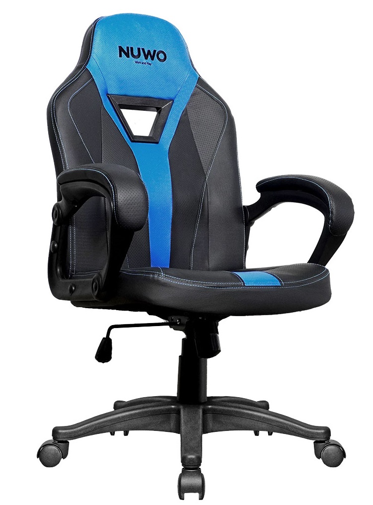 POLTRONA GAMING NUWO SKIN ONE BLUE BLUE+BLACK
