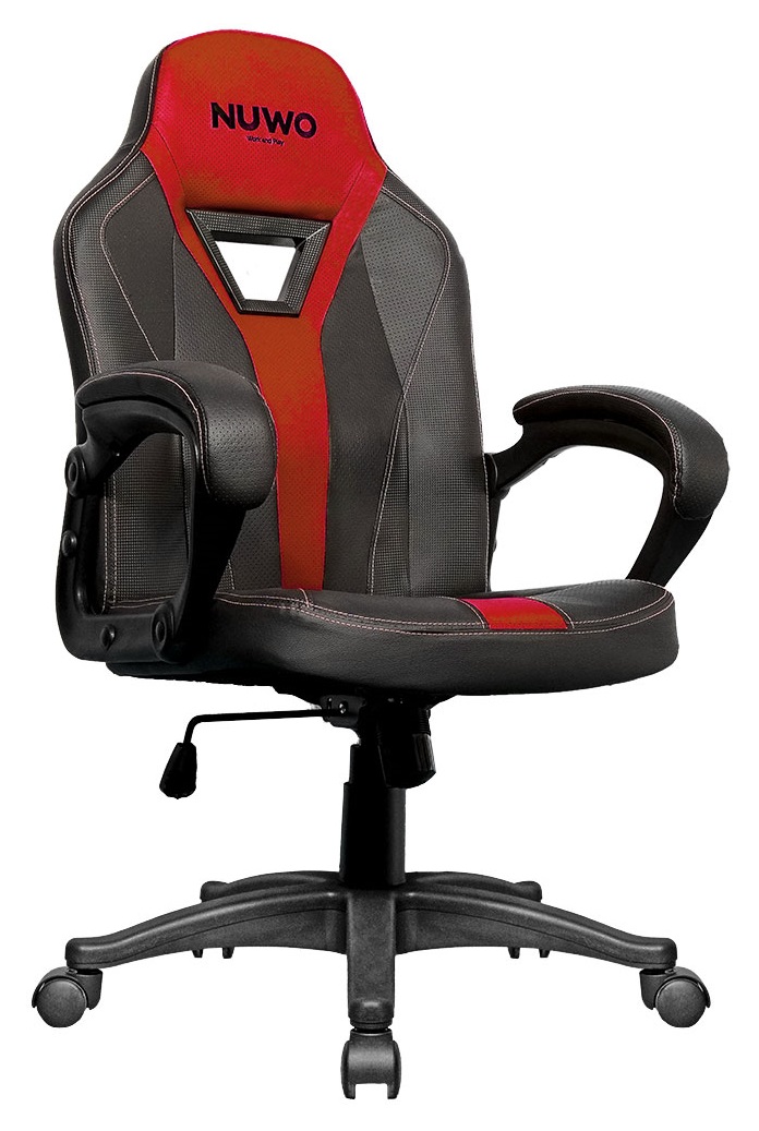 POLTRONA GAMING NUWO SKIN ONE RED BLACK+RED