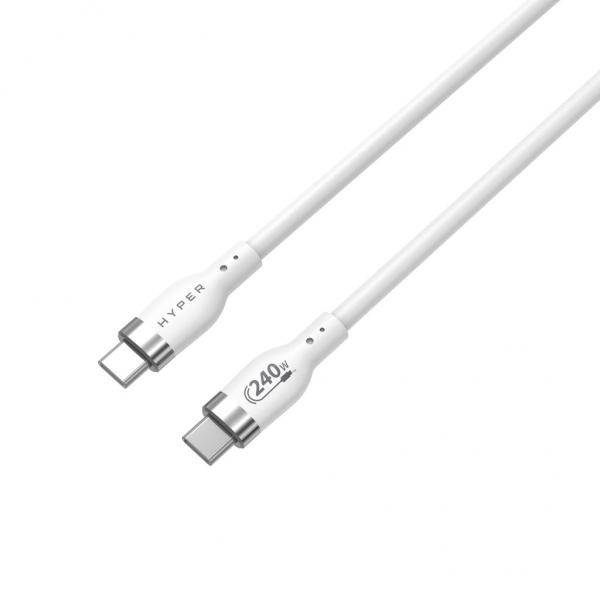 CAVO RIC PER APPLE USBC 1M 240W  WH SILICONE BIANCO