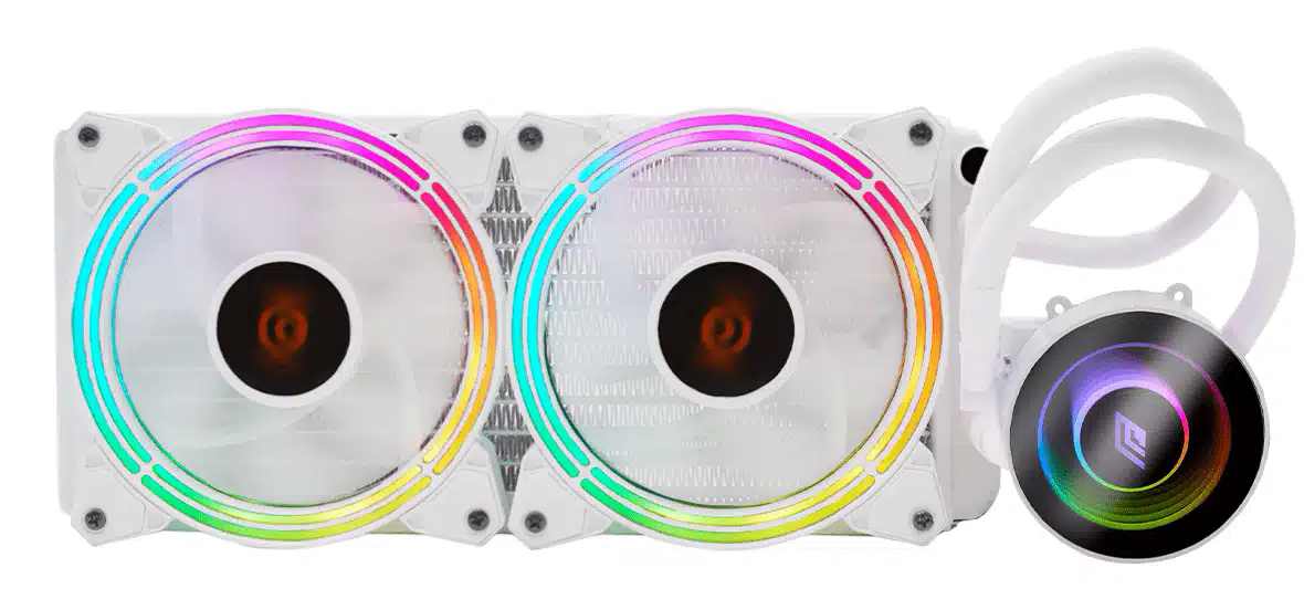 VENTOLA LIQUID SIBERUS TR241 RGB WH T SK1200/2066 AM2-FM2+ 2*120MM 200W