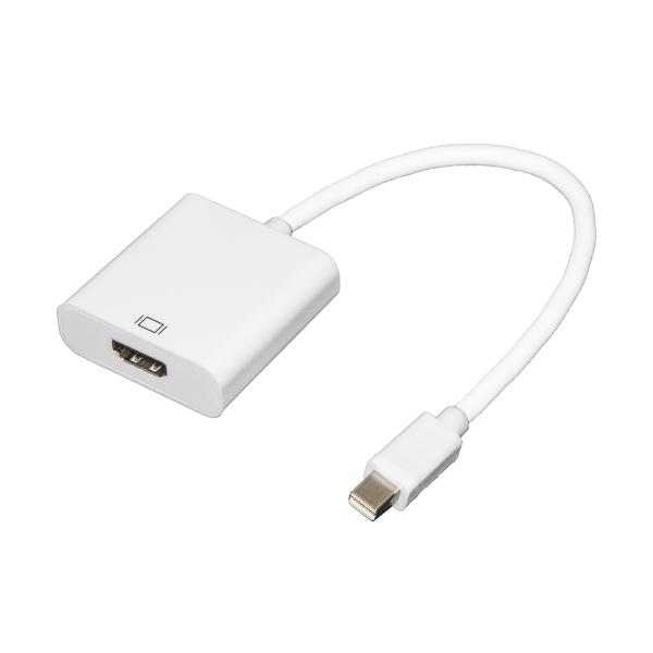ADATTATORE MINI DP-HDMI M/F CON CAVO 0,15CM BIANCO