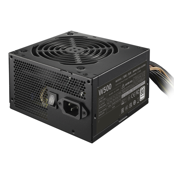 ALIMENTATORE 500W ELITE NEX WHITE 500 240V PFC ATTIVO 1-FAN 120MM