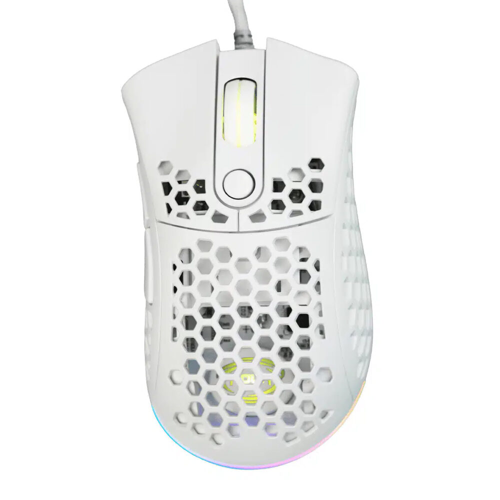 MOUSE USB GAMING MYST M80 WHITE 5 TASTI 10000DPI ILLUMINAZ RAINBOW