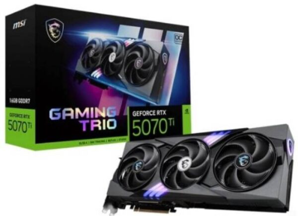 VGA MSI RTX 5070 TI GAMING TRIO OC 16GB GDDR7 256BIT 1H/3DP