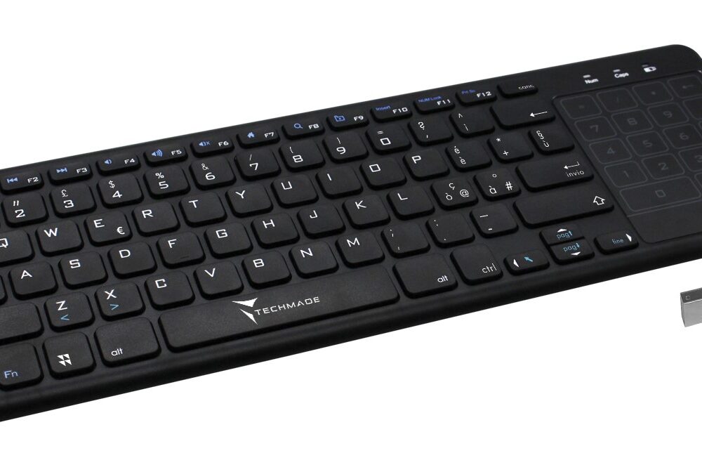 TASTIERA WIRELESS CON TOUCHPAD TECH MADE