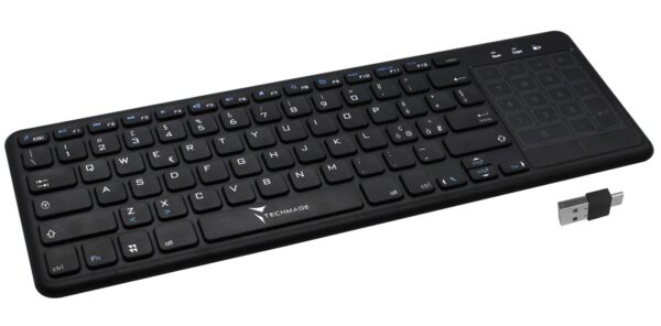 TASTIERA WIRELESS CON TOUCHPAD TECH MADE
