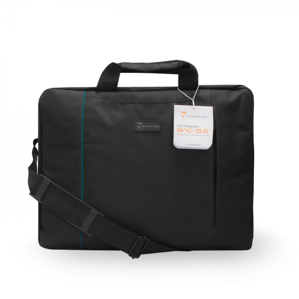 BORSA NB 15,6 NERO CON INSERTO BLU TECHMADE