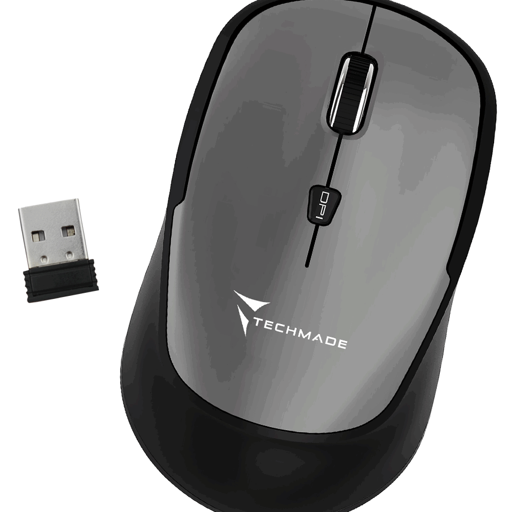 MOUSE WIRELESS GRAY TECHMADE TM-XJ3 5-GY