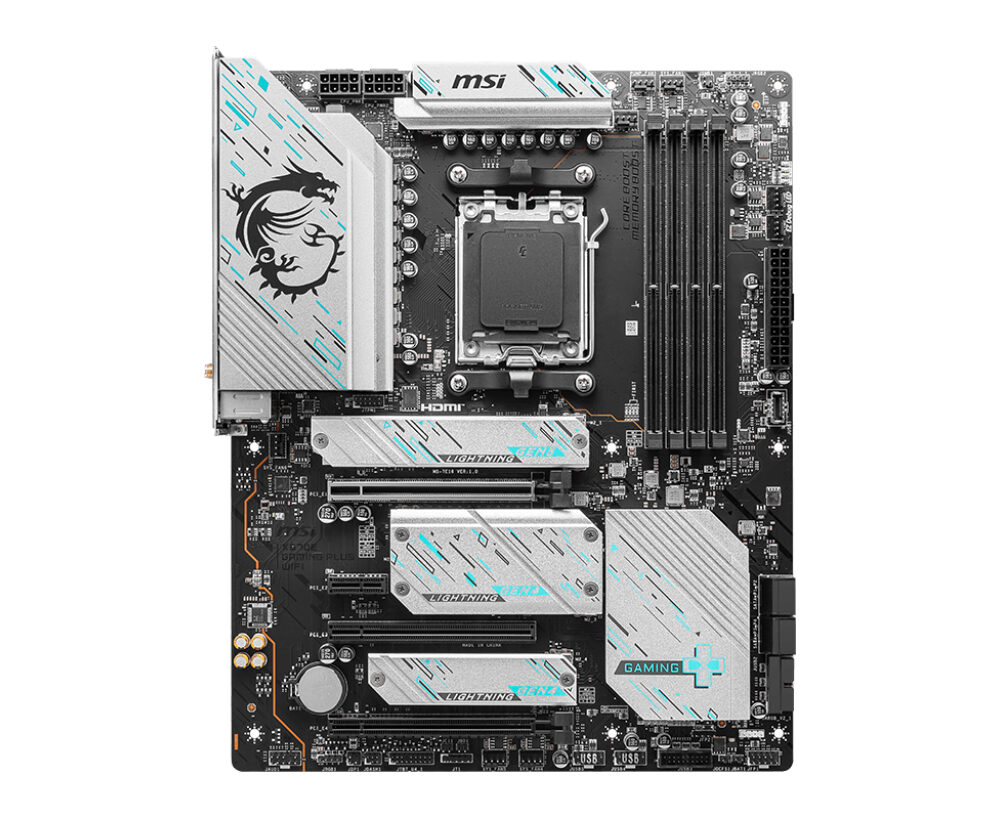 MB MSI X670E GAMING PLUS WIFI AM5 4DDR5 1HDMI 1DP 3PCIE 4M2 4SATA ATX