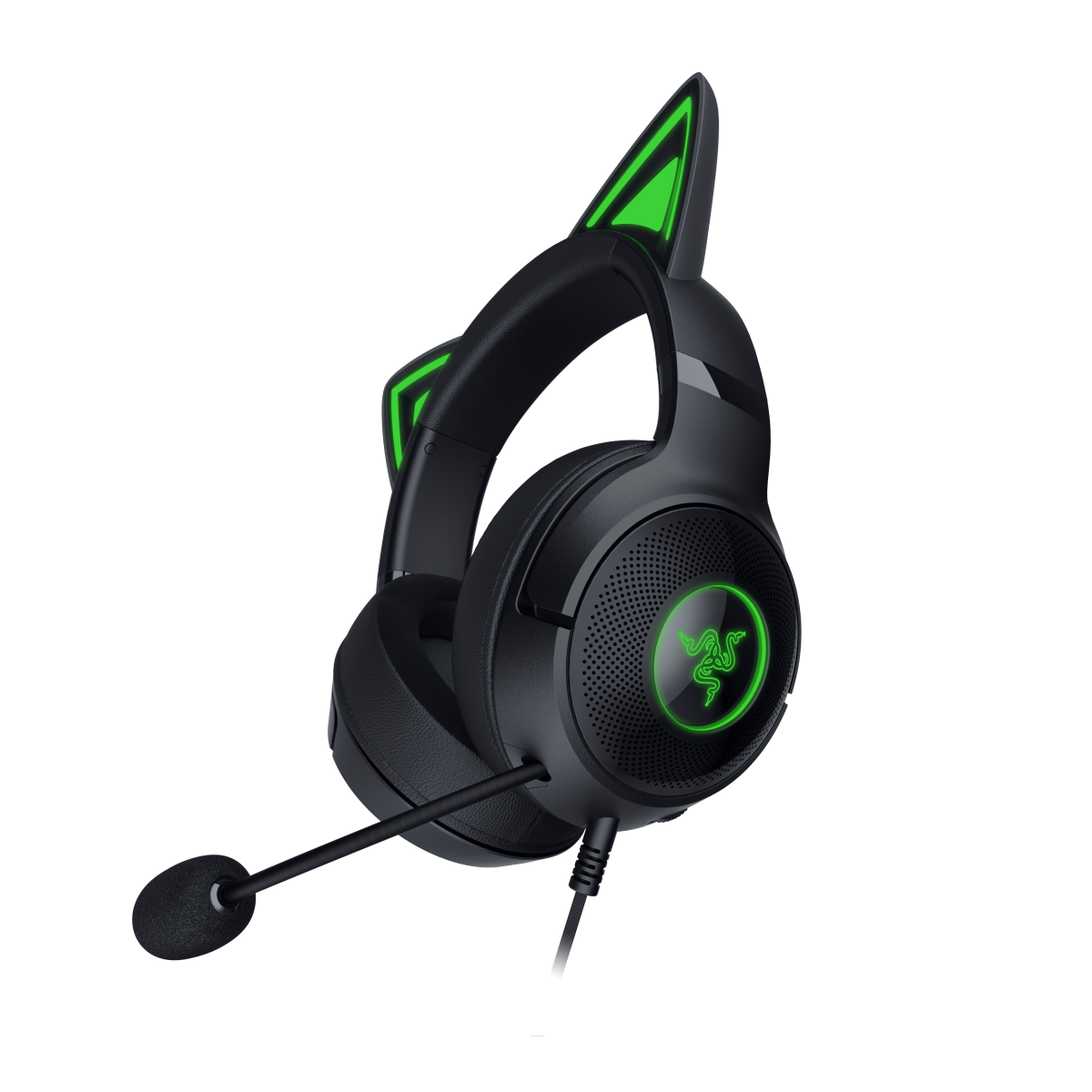 Razer Kraken Kitty V2 - Headset - ohrumschließend - kabelgebunden - USB-A - Geräuschisolierung - Schwarz (RZ04-04730100-R3M1)