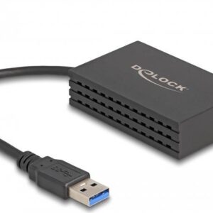 Delock - Netzwerkadapter - USB 3,0 - Gigabit SFP x 1 - Schwarz (66463)