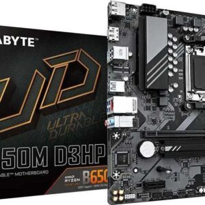 Gigabyte B650M D3HP - 1,0 - Motherboard - micro ATX - Socket AM5 - AMD B650 Chipsatz - USB 3,2 Gen 1, USB-C 3,2 Gen 1 - 2,5 Gigabit LAN - Onboard-Grafik (CPU erforderlich) - HD Audio (8-Kanal) (B650M D3HP)