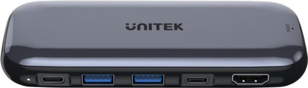 UNITEK uHUB H6 - USB Typ-C - HDMI - USB 2.0 - USB 3.2 Gen 1 (3.1 Gen 1) Type-A - USB Typ-C - 10000 Mbit/s - 60 Hz - 3860 x 2160 - 3860 x 2160 Pixel (D1046A)