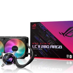 ASUS ROG STRIX LC II 280 ARGB - Prozessor-Flüssigkeitskühlsystem - Kühlergröße: 280 mm - (für: AM4, TR4, LGA1200, LGA1700, AM5, LGA115x Socket) - Aluminium mit Kupferbasis - 140 mm (90RC00C1-M0UAY1)