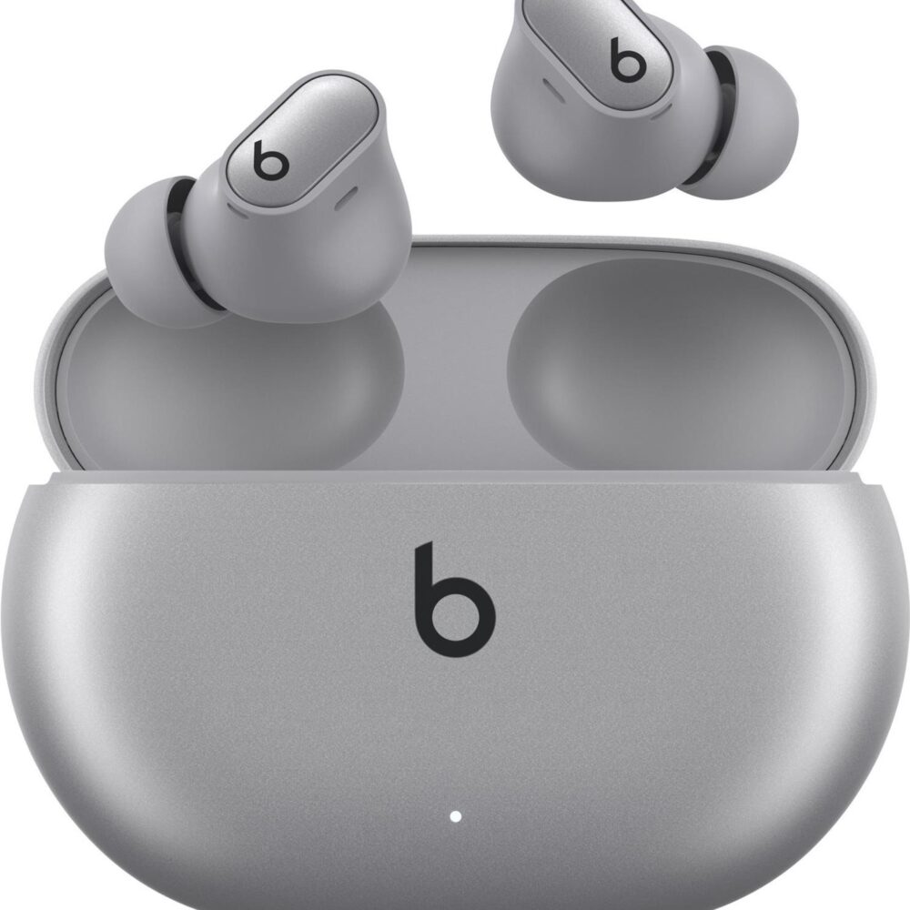 Apple Beats Studio Buds + - True Wireless-Kopfhörer mit Mikrofon - im Ohr - Bluetooth - aktive Rauschunterdrückung - Cosmic Silver (MT2P3ZM/A)
