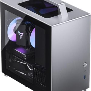 Jonsbo T8 PLUS - Mini Tower - PC - Silber - Mini-ITX - Aluminium - Stahl - Gehärtetes Glas - Gaming (6970620551753)