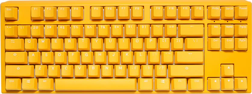 Ducky One 3 Yellow TKL Gaming RGB LED - MX-Speed-Silver US Tastatur USB (DKON2187ST-PUSPDYDYYYC1)