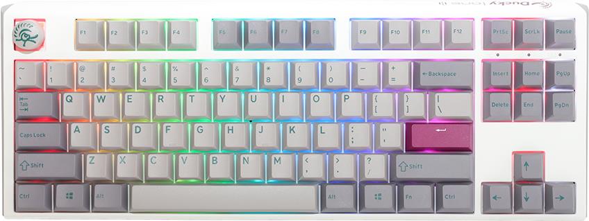 Ducky One 3 TKL - Tenkeyless (80 - 87 %) - Kabelgebunden - USB - Mechanischer Switch - RGB-LED - Silber (DKON2187ST-SUSPDMIWHHC2)