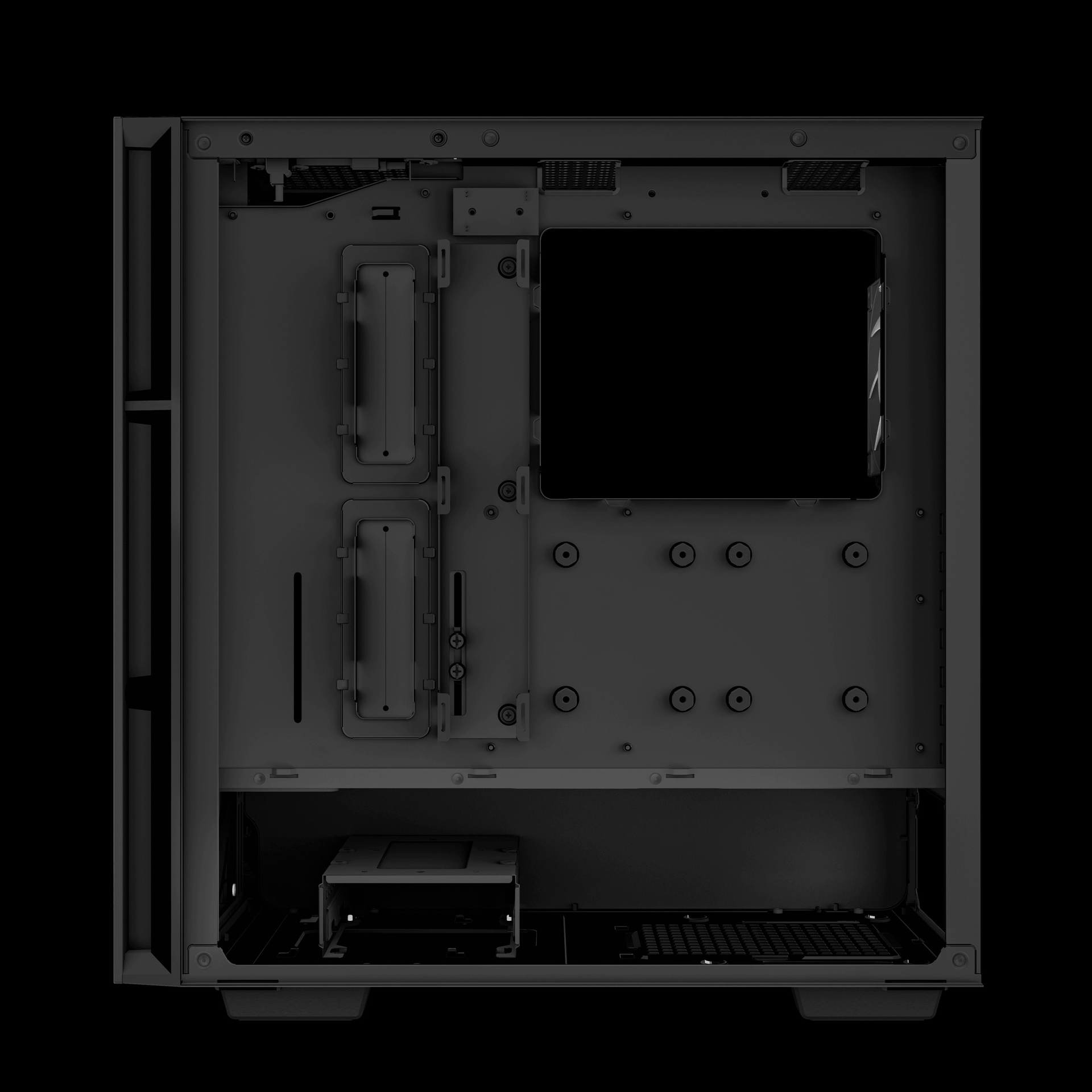 DeepCool CH560. Formfaktor: Midi Tower, Typ: PC, Produktfarbe: Schwarz. Platzierung der Stromversorgung: Boden, Unterstützte Stromversorgungs-Formfaktoren: ATX, PS2. Installierte Lüfter (Vorderseite): 3x 140 mm, Durchmesser unterstützte Vorderseitenlüfter: 140,120 mm, Installierte Lüfter hinten: 1x 120 mm. Unterstützte Hard-Disk Drive Größen: 2.5,3.5". Breite: 230 mm, Tiefe: 458 mm, Höhe: 471 mm (R-CH560-BKAPE4-G-1)
