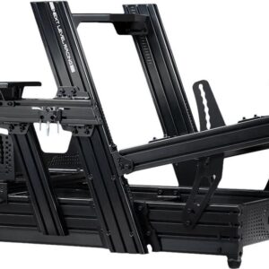 Next Level Racing F-GT ELITE 160 Wheel Plate Edition - Professionelles Cockpit für Rennsimulatoren - aus robustem pulverbeschichtetem Aluminium - für Gamer und professionelle Anwender - leichte Montage - zahlreiche Einstellungsmöglichkeiten - umfangreiches Zubehör (NLR-E025)