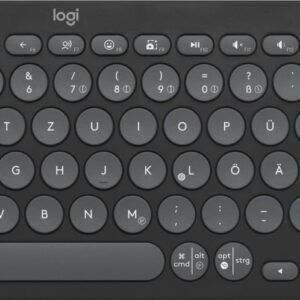 Logitech Pebble 2 Combo - Tastatur-und-Maus-Set - kabellos - Bluetooth LE - QWERTZ - Deutsch - Tonal Graphite (920-012203)
