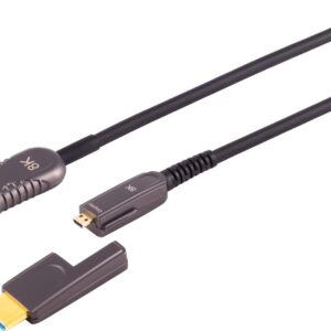 S/CONN maximum connectivity HDMI Anschlußkabel-Optisches HDMI Verlegekabel-Set, 10K, 20m (30-52095)