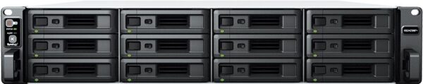 Synology RackStation RS2423RP+ NAS Rack (2U) Ryzen Embedded V1780B 8 GB DDR4 72 TB HDD DiskStation Manager Schwarz (RS2423RP+ + 12X HAT3300-6T)