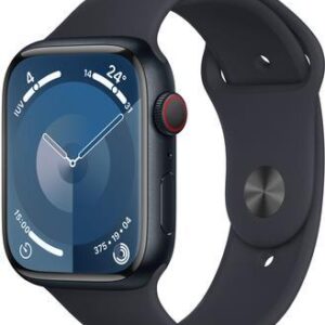APPLE Watch Series 9 GPS + Cellular 45mm Midnight Aluminium Case with Midnight Sport Band - M/L (MRMD3QF/A)