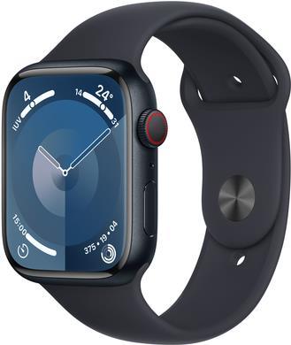 APPLE Watch Series 9 GPS + Cellular 45mm Midnight Aluminium Case with Midnight Sport Band - M/L (MRMD3QF/A)