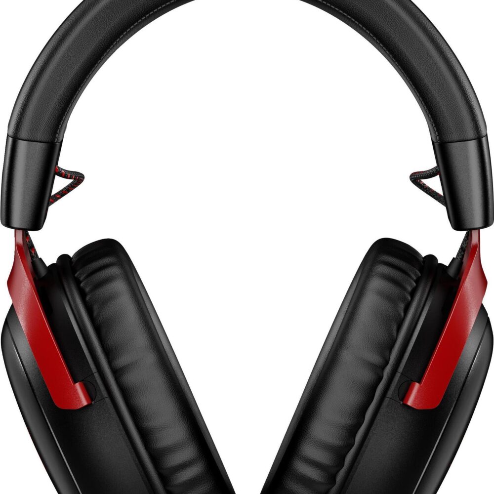 HP HyperX Cloud III Wireless – Gaming-Headset - Verkabelt & Kabellos - Gaming - 10 - 21000 Hz - 330 g - Kopfhörer - Schwarz - Rot (77Z46AA)