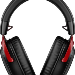 HP HyperX Cloud III Wireless – Gaming-Headset - Verkabelt & Kabellos - Gaming - 10 - 21000 Hz - 330 g - Kopfhörer - Schwarz - Rot (77Z46AA)