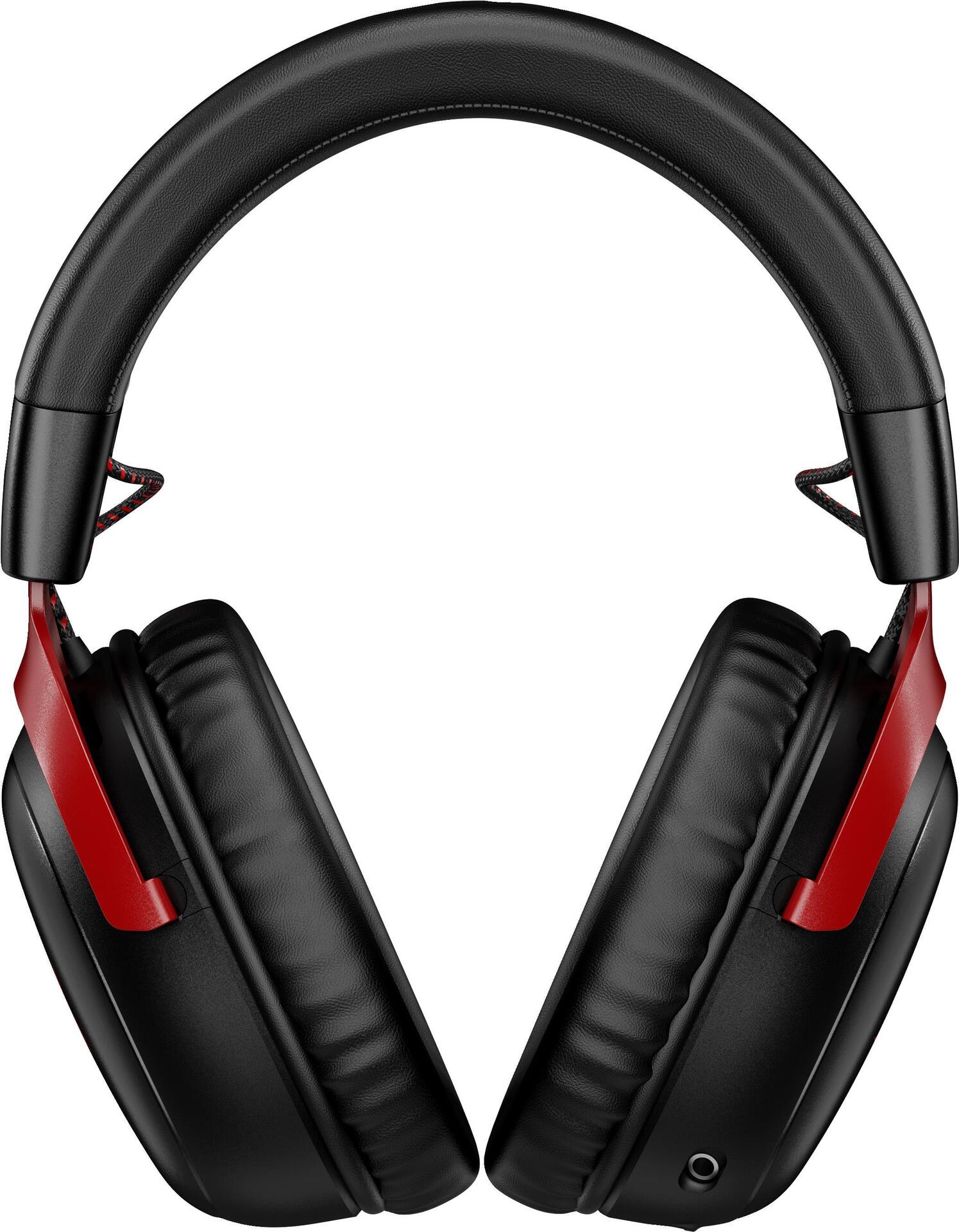 HP HyperX Cloud III Wireless – Gaming-Headset - Verkabelt & Kabellos - Gaming - 10 - 21000 Hz - 330 g - Kopfhörer - Schwarz - Rot (77Z46AA)