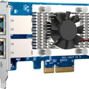 QNAP QXG-10G2T - Netzwerkadapter - PCIe 3,0 x4 Low-Profile - 100M/1G/2,5G/5G/10 Gigabit Ethernet x 2 - für QNAP QGD-1600 (QXG-10G2T)